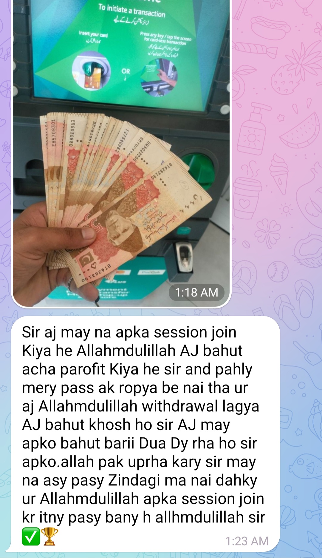 Verified client feedback 2 for Pro Traders School