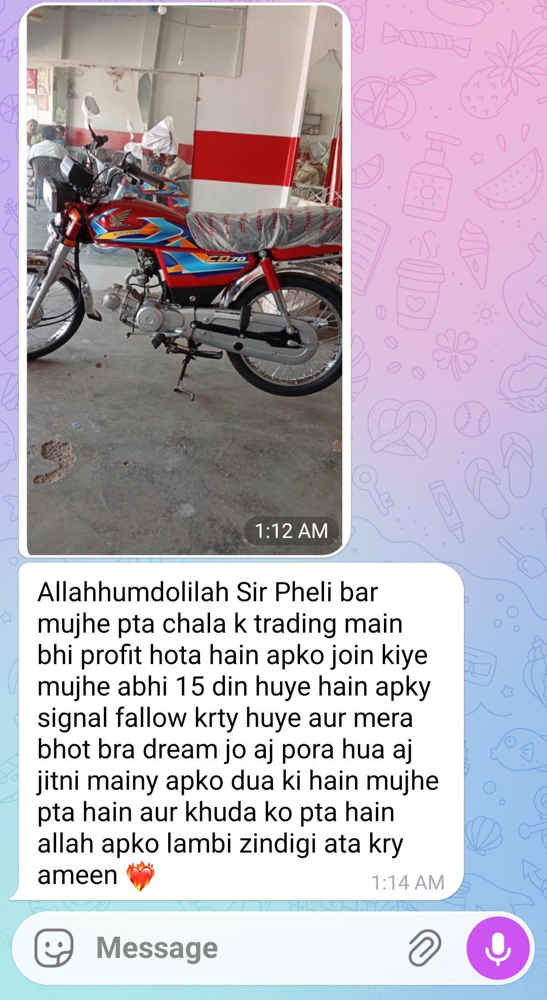 Verified client feedback 5 for Pro Traders School